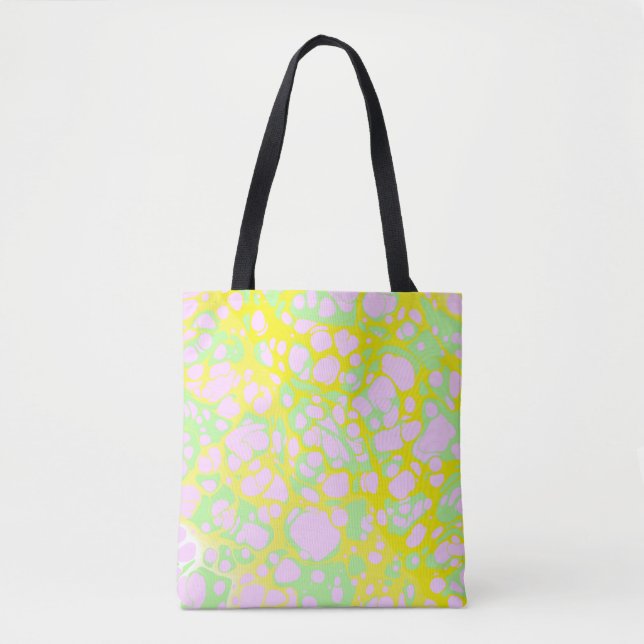 Pink Blobs Tote Bag (Front)