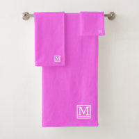 Pink Block Monogrammed 