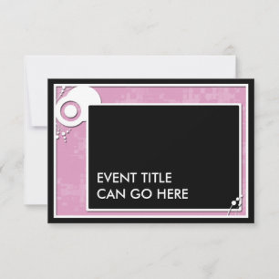 pink block scheme invitation