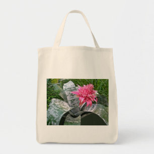 Pink Bloom Bromeliad Tote Bag