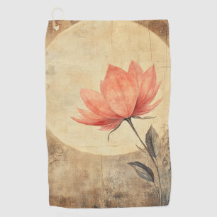 Pink Bloom & Moonlit Serenity Golf Towel
