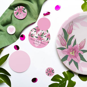 Pink Blooming Lily Confetti