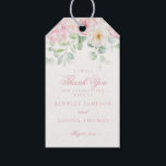 Pink Blooms Floral Hydrangea Wedding Favour Gift Tags<br><div class="desc">Love is in Bloom. Introducing our Pink Floral Party Decor Collection, where blush pink hydrangeas and cream florals blend seamlessly to bring a touch of elegance to your event. Each piece in this collection is adorned with delicate watercolor blooms, creating a serene and inviting atmosphere for any occasion. Elevate your...</div>
