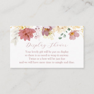 Pink Blooms Shower Enclosure Card