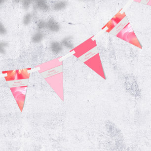 Pink Blossom  Baby in bloom Bunting