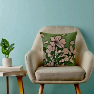 Pink Blossom Cascade Cushion