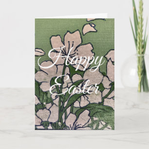 Pink Blossom Cascade Holiday Card
