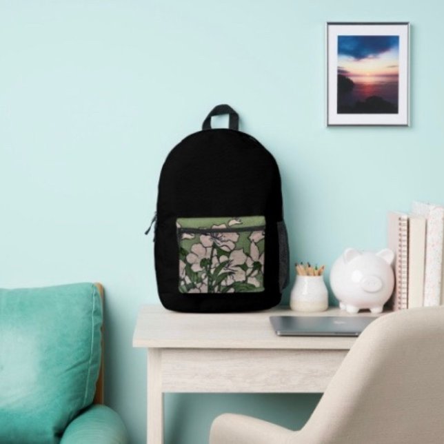 Pink Blossom Cascade Printed Backpack (Stylish backpack that can be taken anywhere holidays, to the gym or on a walk. )