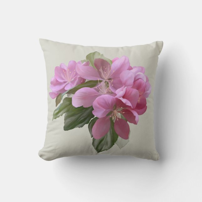 Pink Blossom Cushion (Front)