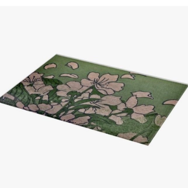 Pink Blossom Green Cutting Board (A beautiful cutting board for practical, stylish, and perfect for your kitchen or a gift. )