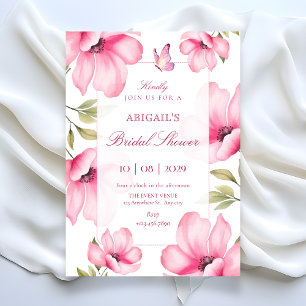 Pink blossom  invitation