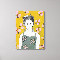 Pink Blossom Lady - Yellow