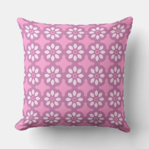 Pink Blossom Retro Cushion