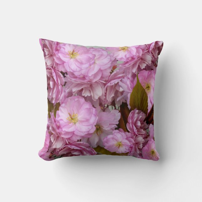 Pink Blossom ~ Throw PIllow (Front)