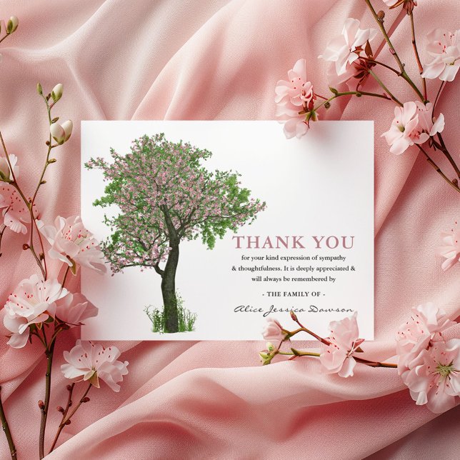 Pink Blossom Tree | Funeral Thank You (Creator Uploaded)