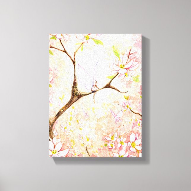 Pink Blossom View Canvas Print (Front)
