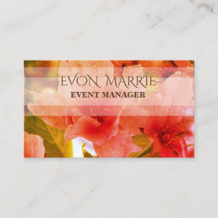Pink Blossoms floral Busines Card
