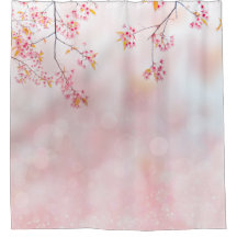 Pink Blossoms on Misty Branch