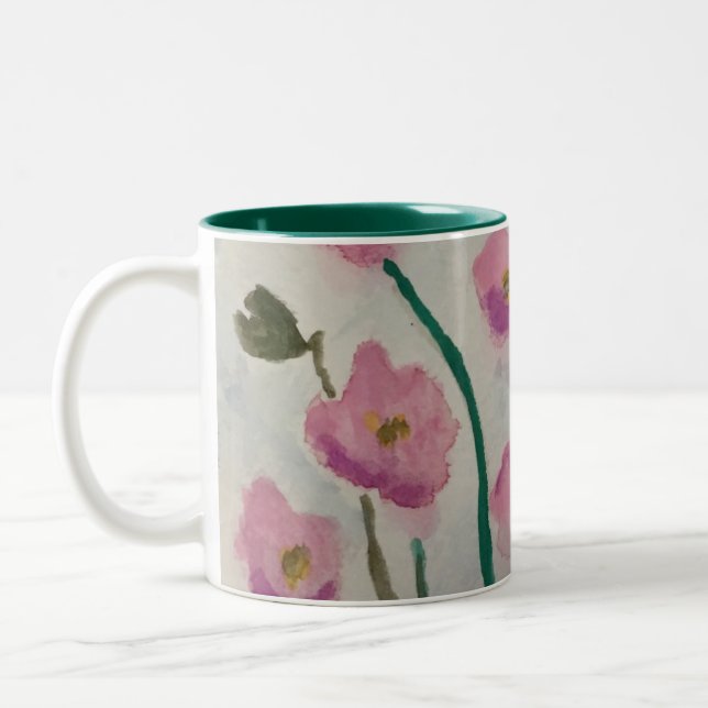 Pink Blossoms Pop Mug (Left)