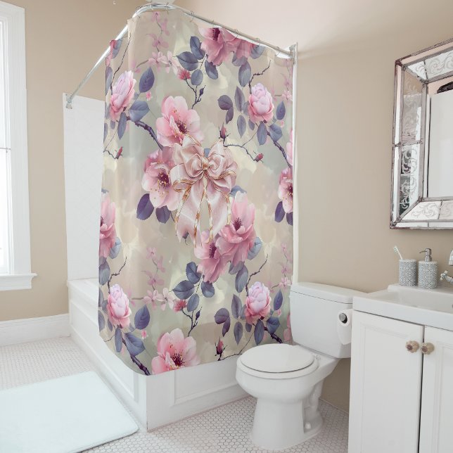 Pink Blossoms  Shower Curtain (Creator Uploaded)
