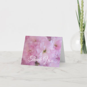 Pink Blossoms Thank You Note Cards