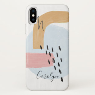 Pink Blue Abstract Watercolor Pattern Case-Mate iPhone Case