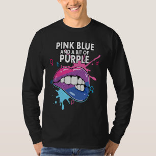 Pink Blue And A Bit Of Purple Bisexual Bisexuality T-Shirt
