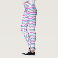Pink, Blue and Grey Zig Zag Chevron Pattern