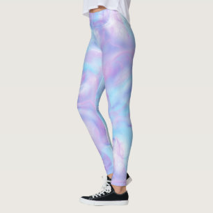 Pink, Blue and Purple Abstract Leggings