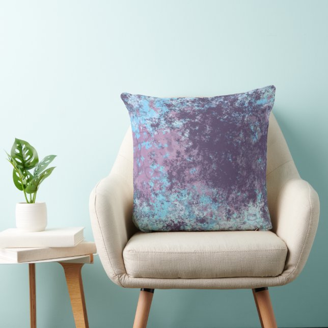 pink blue and purple  cushion (Chair)