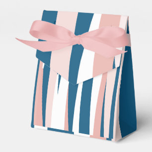 Pink Blue and White Abstract   Favour Box