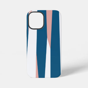 Pink blue and white iPhone 12 mini case