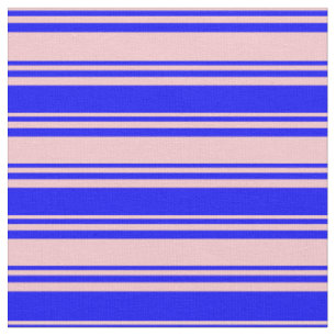 Pink & Blue Coloured Pattern of Stripes Fabric