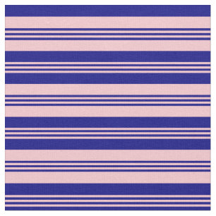 Pink & Blue Coloured Pattern of Stripes Fabric
