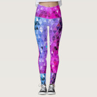 Pink Blue Disco Ball Jester Robot triangle pattern