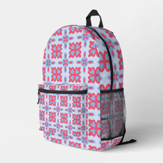 Pink & Blue Floral Backpack