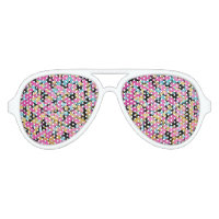 Pink, Blue, & Gold Faux Sparkly Paint Splatter