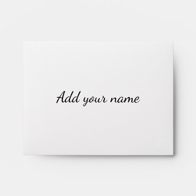 Pink blue green stripes add name text message here envelope (Front)