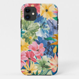 Pink Blue Green Yellow Orange Flower Art Pattern Case-Mate iPhone Case