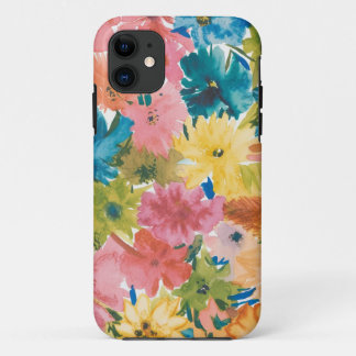 Pink Blue Green Yellow Orange Flower Art Pattern Case-Mate iPhone Case