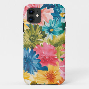 Pink Blue Green Yellow Orange Flower Art Pattern Case-Mate iPhone Case