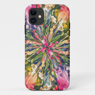 Pink Blue Green Yellow Orange Flower Art Pattern Case-Mate iPhone Case