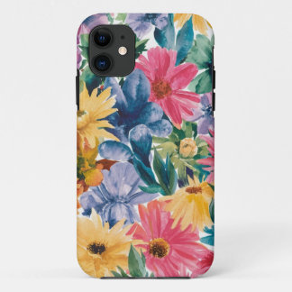 Pink Blue Green Yellow Orange Flower Art Pattern Case-Mate iPhone Case