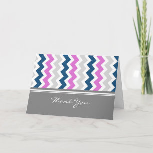 Pink Blue Grey Baby Shower Hostess Thank You
