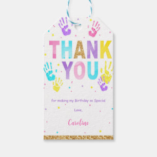 Pink & Blue High Five Gift Tags 