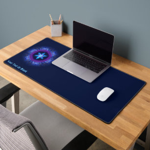 Pink - Blue Magen Desk Mat