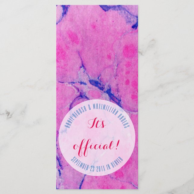 Pink Blue Marble Cards (Front)