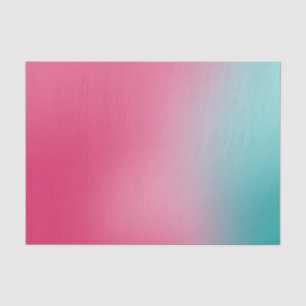 Pink Blue Ombre Gradient Blur Abstract Design Tissue Paper