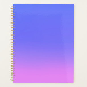 Pink Blue ombre moonlight Double Stripe Planner