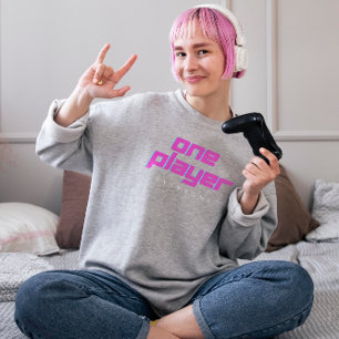 Pink & Blue One Player Long Sleeve T-Shirt